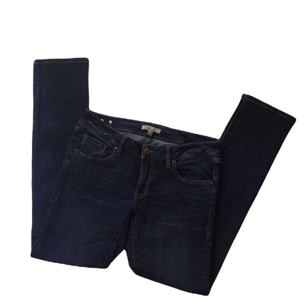 CAbi Dark Wash Skinny Jeans Style 917 Size 4 Excellent Condition No Flaws